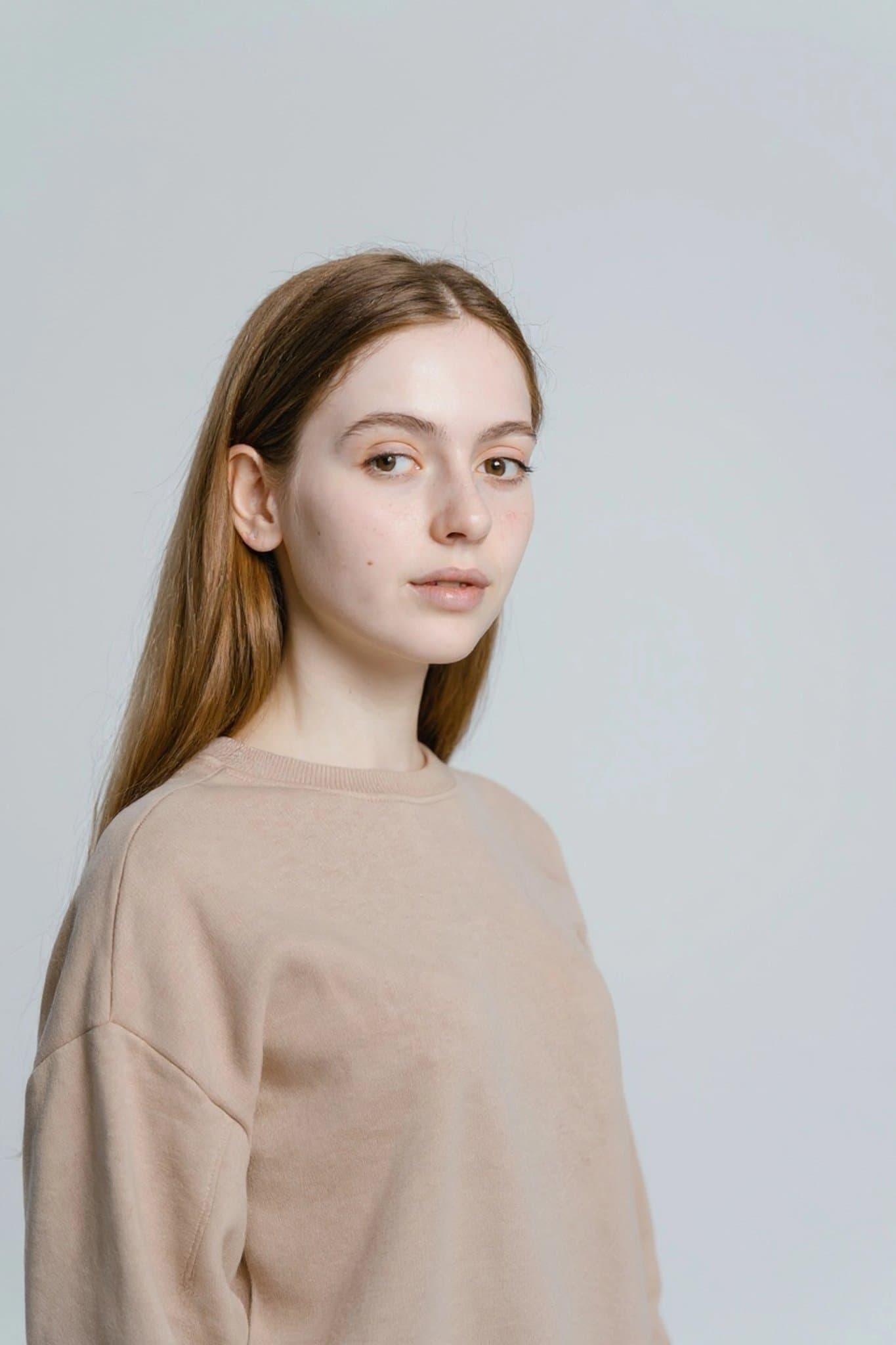 AI skin color changer before photo - woman portrait original skin tone