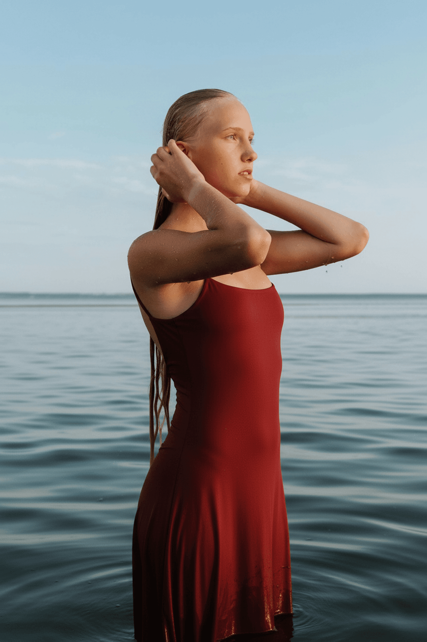 Generate modern bikini design on the photo