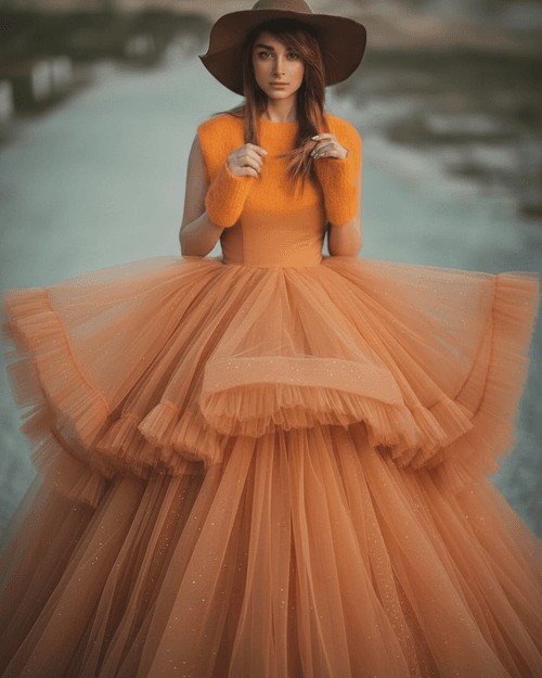 Princess dress before – portrait before ballgown edit