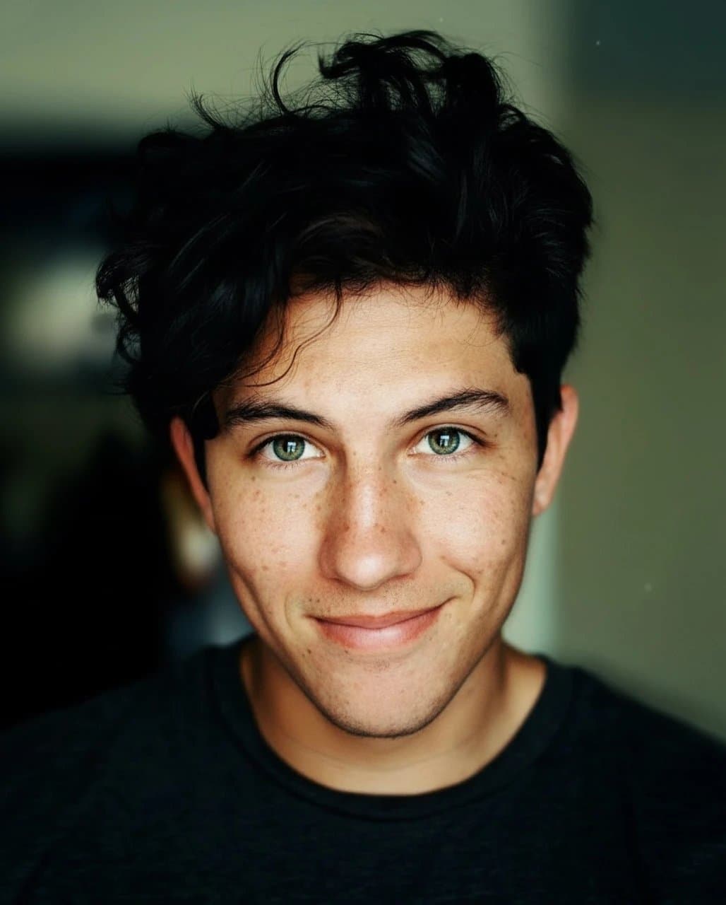 AI smile filter after transformation - fashion portrait with perfect AI smile applied