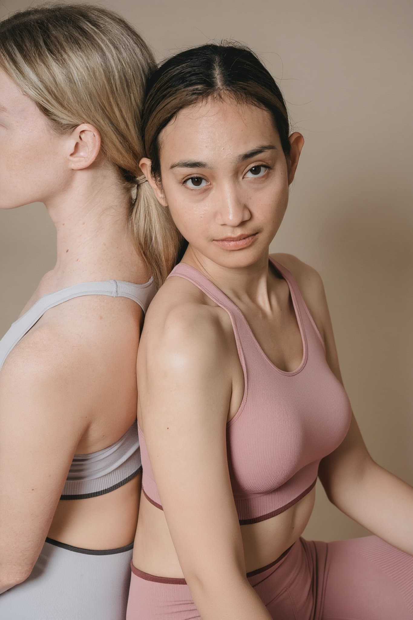 AI body enhancement filter after transformation - sportswear outfit with enhanced body look