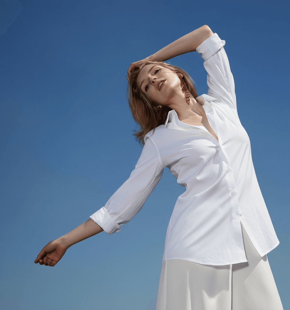 AI lingerie filter before photo - original outfit before transparent lingerie style