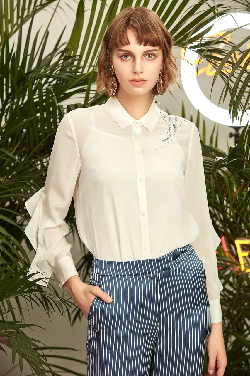 AI Hoshino outfit filter before photo - portrait in casual outfit before idol costume transformation