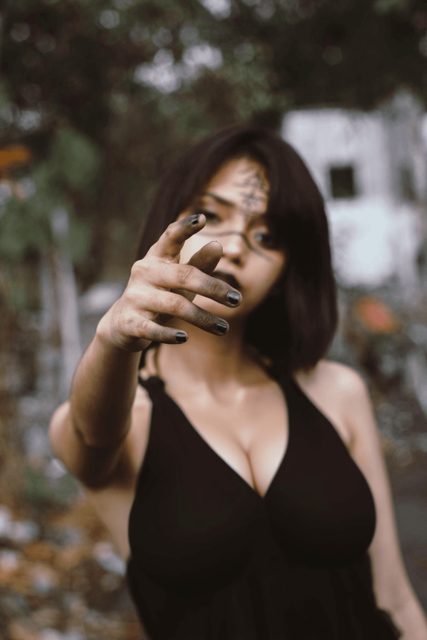 AI body enhancement filter after transformation - extreme enhancement effect applied