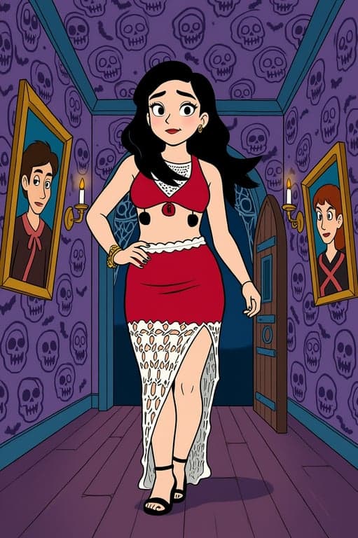 a portrait of a person transformed into a fully recognizable Scooby-Doo cartoon character using strict Hanna-Barbera facial proportions, flat pastel colors, thick black outlines, minimal cel shading, and vintage cartoon simplicity