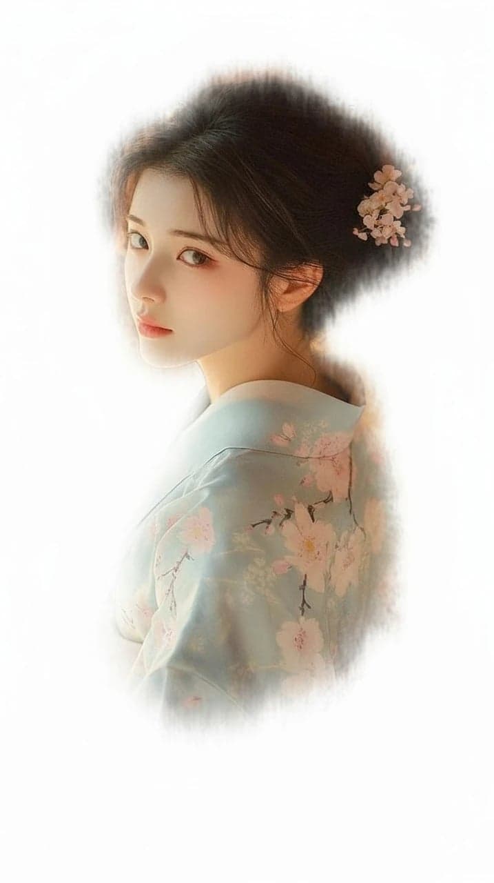 AI face cut out filter after transformation - full body photo cropped to isolated face by AI