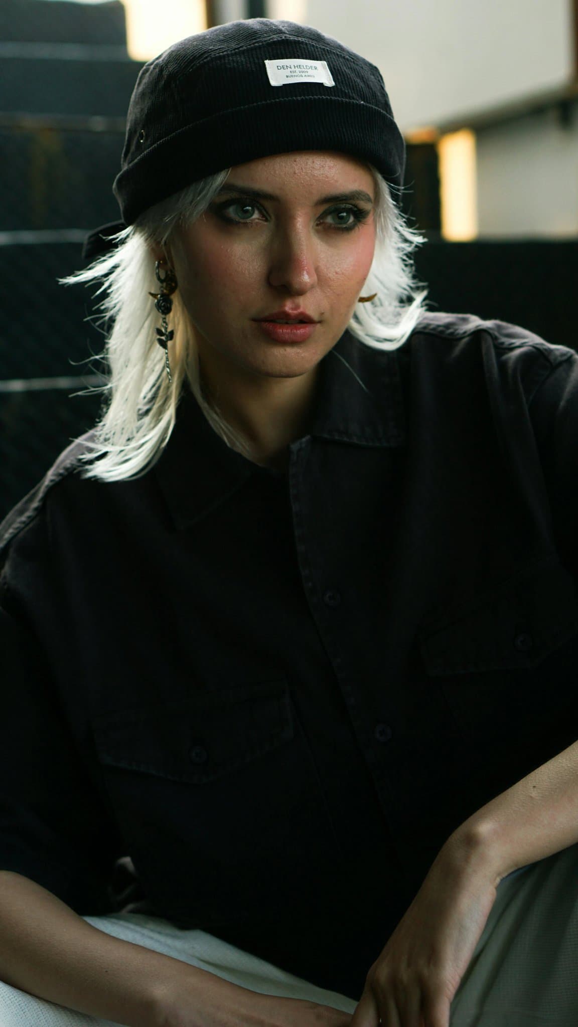 Designer Clothes filter before photo - clear portrait with neutral outfit and simple background