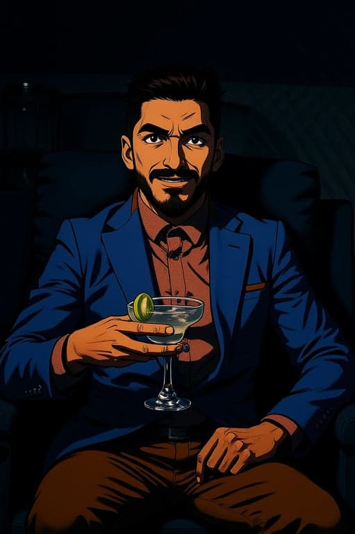 a portrait of a person styled in a dark cinematic anime art style inspired by Demon Slayer, with expressive emotion and battle-ready energy