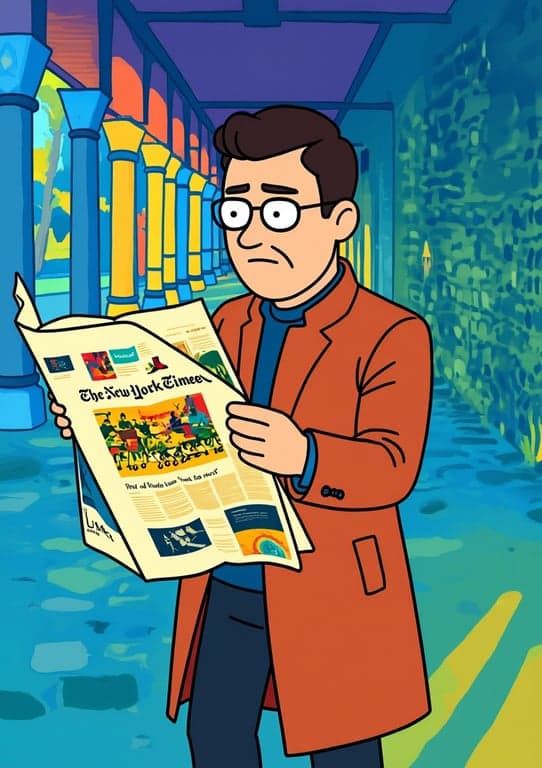 a portrait of a person transformed into an Adventure Time-inspired animated illustration, focusing on extreme simplicity, elastic body structure, dot eyes, thick sketch-like outlines, flat color fills, and a quirky fantasy cartoon atmosphere.