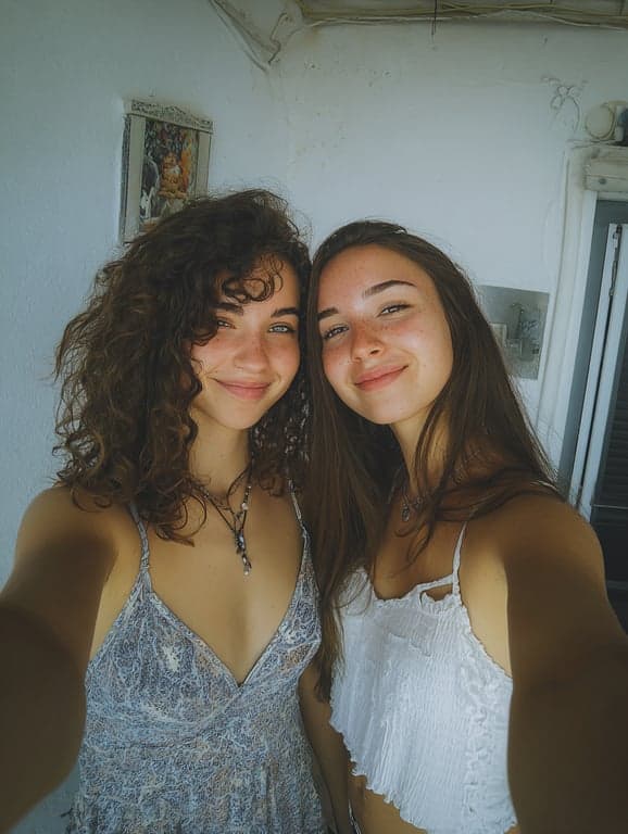 AI lingerie filter before photo - original outfit before corset style lingerie