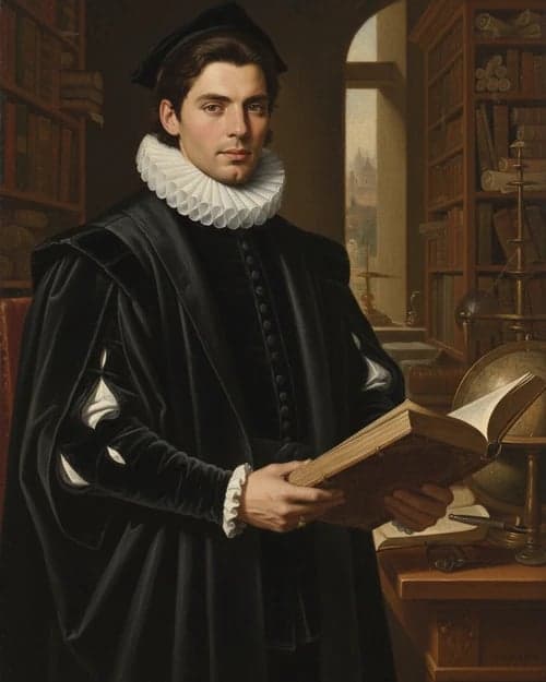 Renaissance Portrait filter after transformation - portrait in Renaissance scholar style