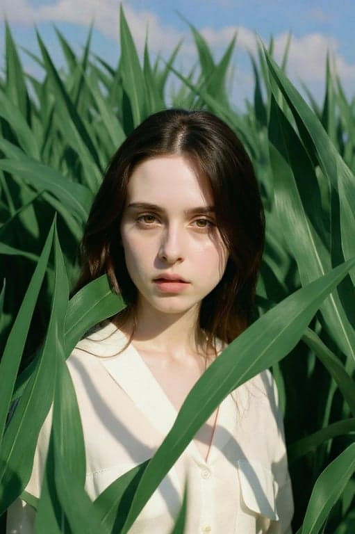 AI tan skin filter before photo - outdoor photo before tanned skin look