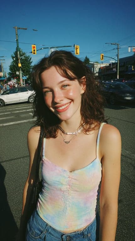 AI tan filter before photo - original skin color without tanning effect