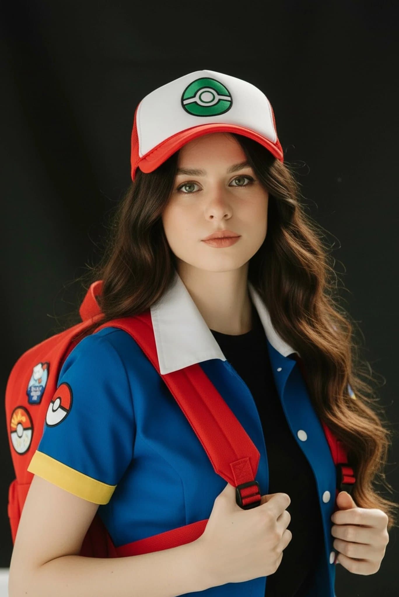 AI Pokémon trainer filter after transformation - image styled with animated outfit and Pokémon partner