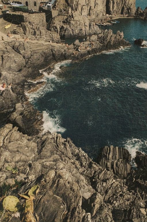 a landscape, classic stretched canvas look, fine linen texture across the entire image, subtle craquelure (fine cracking) effect in darker areas, warm aged varnish tone.