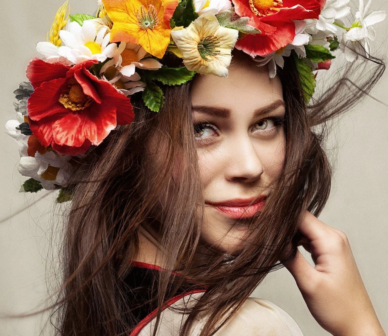 AI glitch effect filter before photo - fashion portrait before AI digital glitch rendering