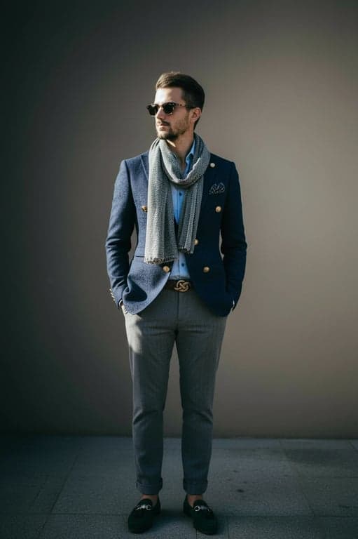 a portrait of a person styled with expressive fashion details, refined tones, confident posture, clean lighting, and uncluttered setting，make it more fashionable and incorporate unique, eye-catching characteristics