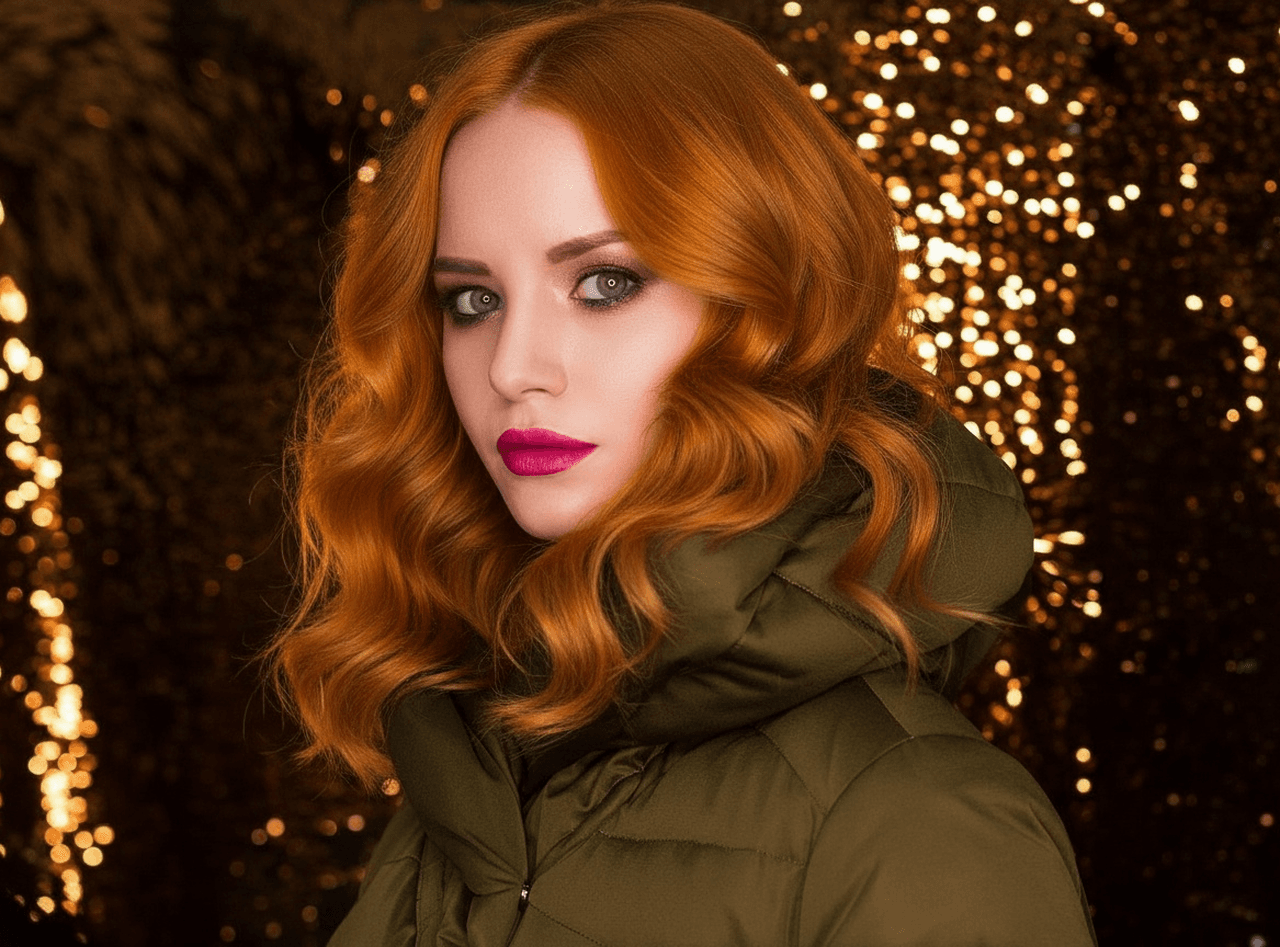 AI hair style filter after transformation - virtual beach waves hairstyle