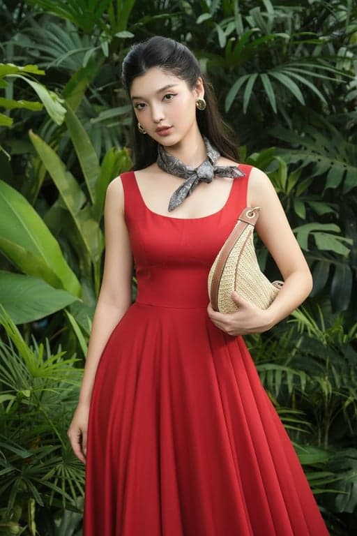 AI dress filter after transformation - man portrait in virtual dress style