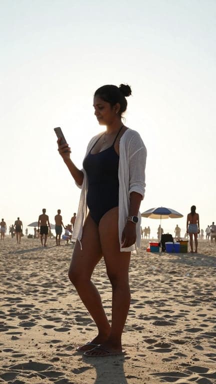 Convert this touristy beach sn...