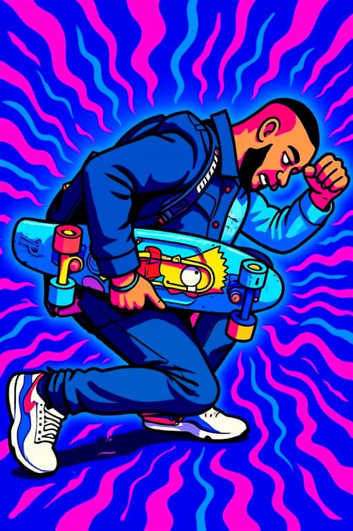 rick and morty art style, rick and morty filter, adult swim cartoon, sci-fi cartoon art, psychedelic line art