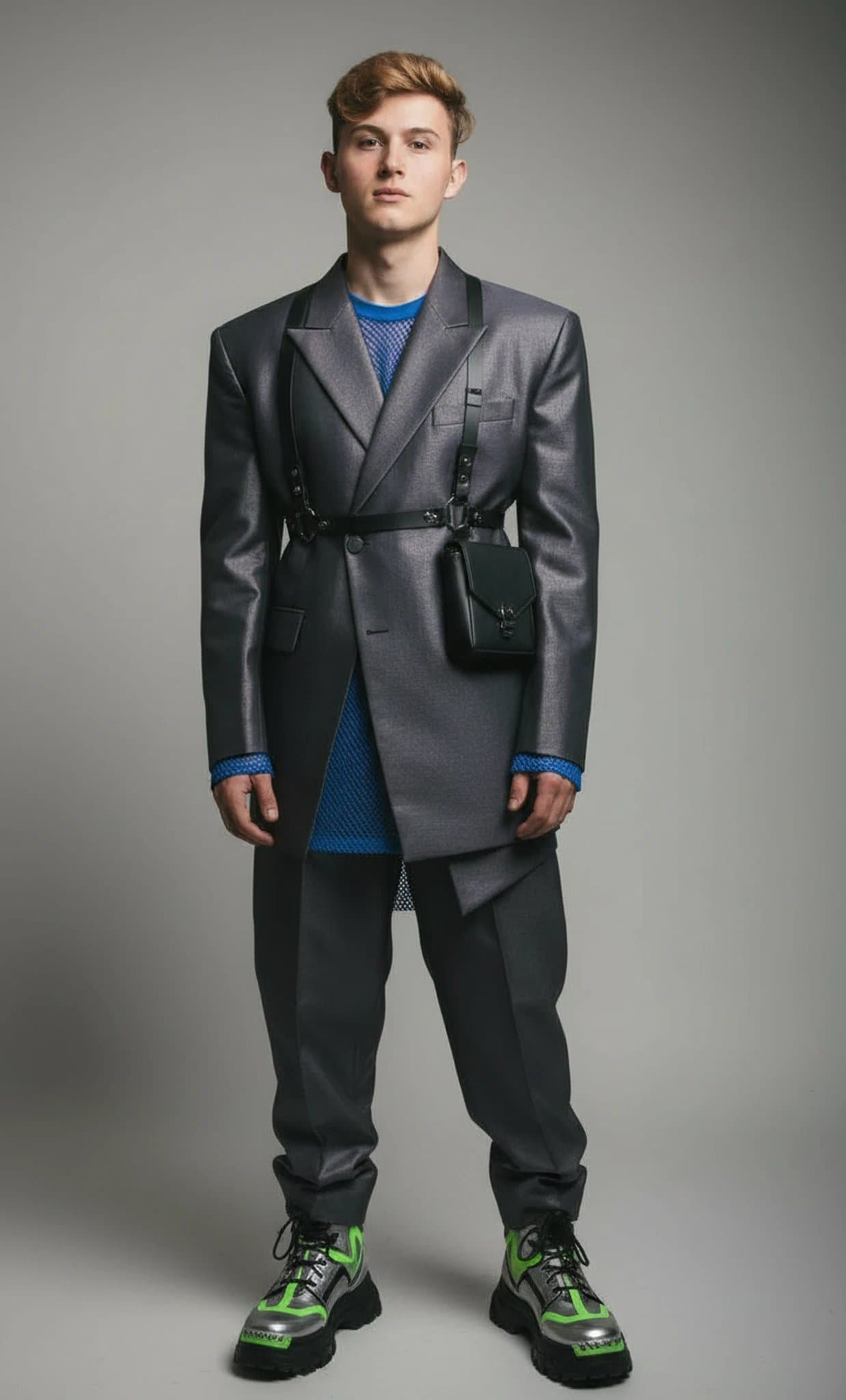 Designer Clothes filter after transformation - portrait styled in designer fashion showcase look