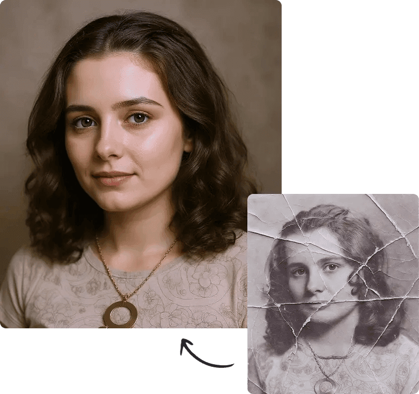 Photo restoration example