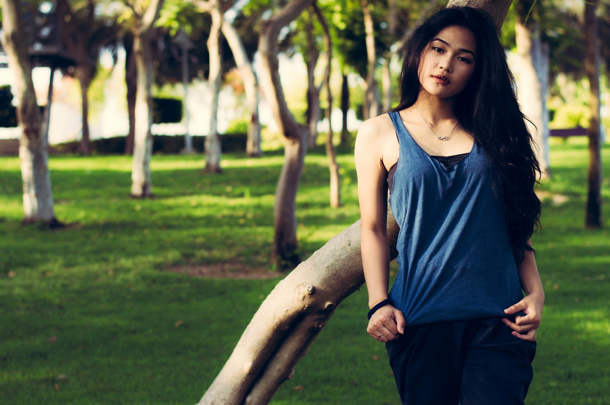 AI lingerie filter after transformation - full body photo in AI generated lingerie look