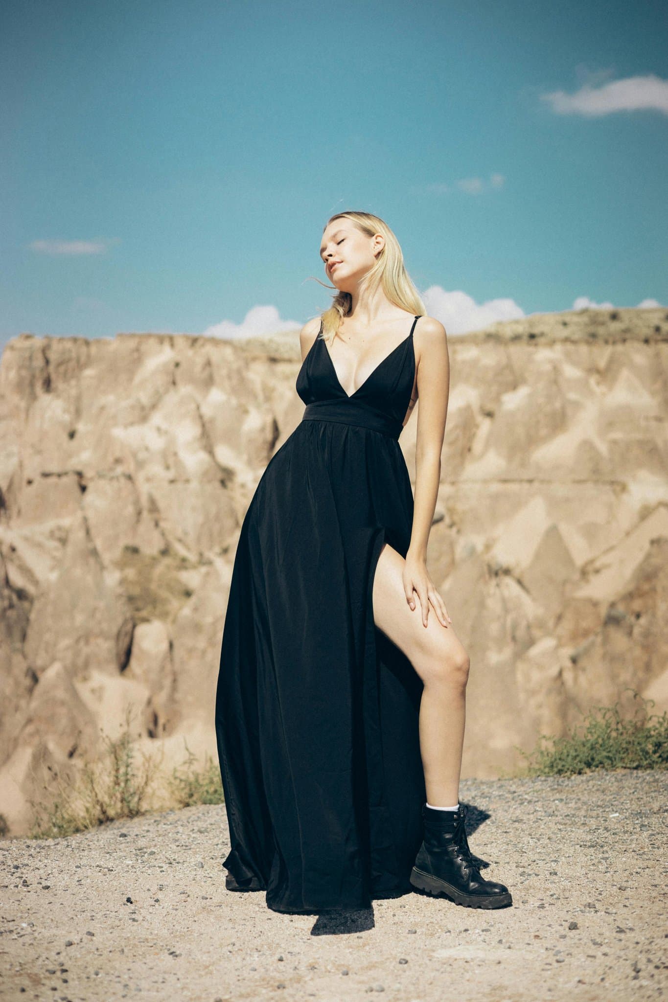 AI rainbow air filter before photo - influencer photo before dreamy rainbow tone