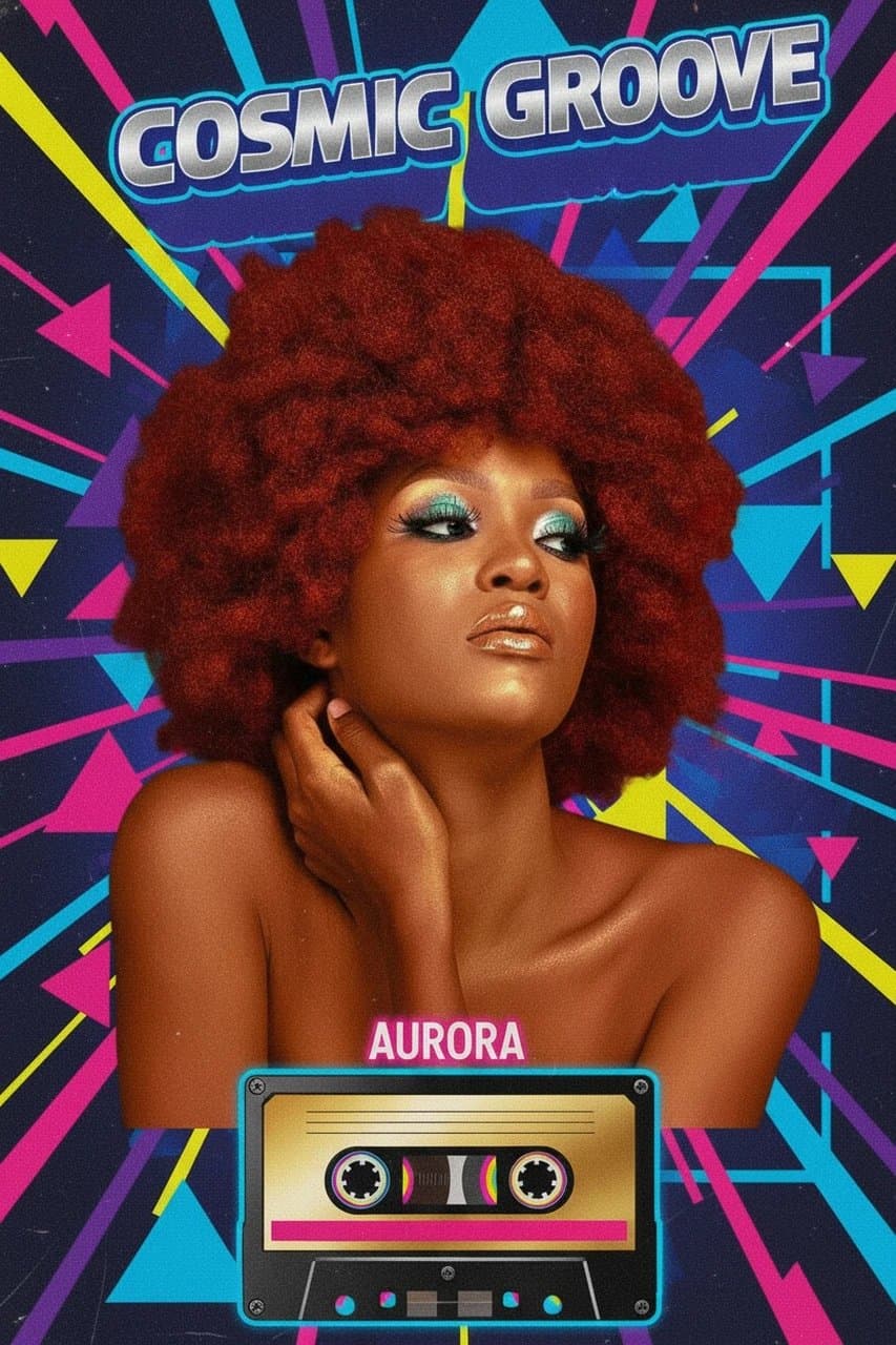 AI album cover maker after transformation - casual portrait with artistic color grading and logo