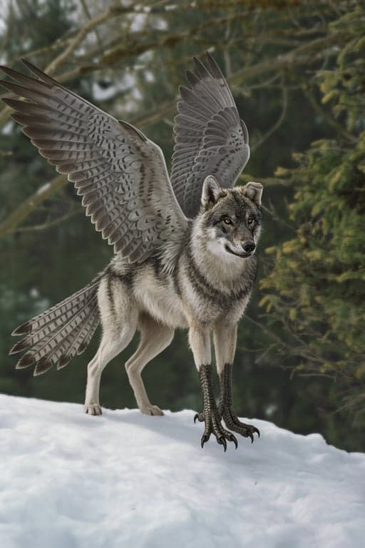 a semi-realistic creature design combining two animals through shared structure and subtle influence rather than visible segmentation