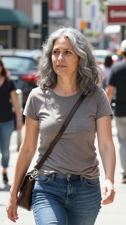 Without changing the woman’s f...