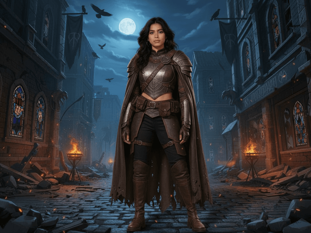 Reimagine this nighttime stree...