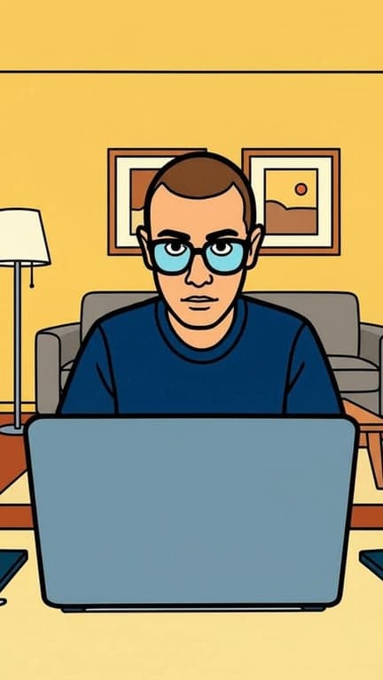 Transform this webcam frame in...