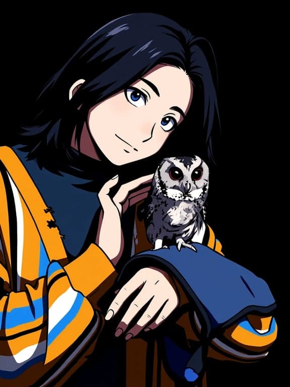 a portrait of a person illustrated in a dark anime style inspired by Jujutsu Kaisen, focusing on mood, intensity, and clean composition