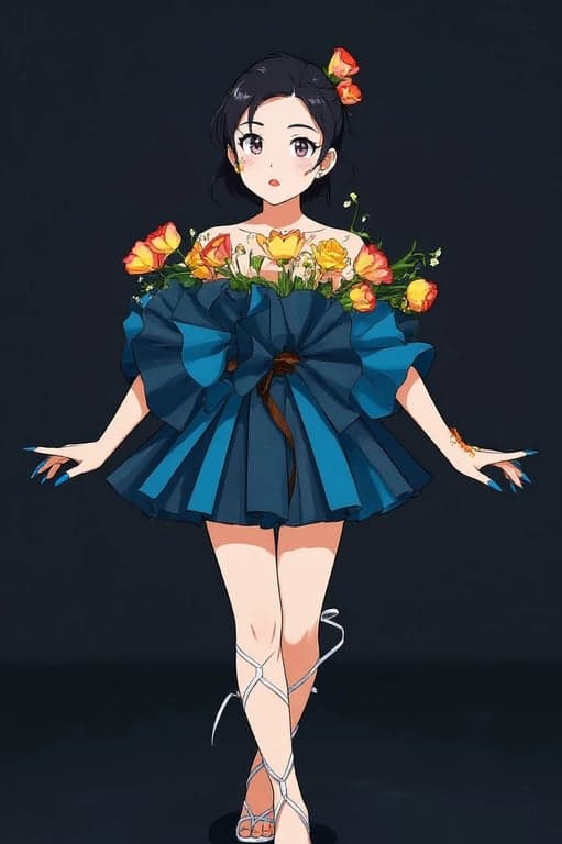 AI photo to cartoon before pic- cartoon style of woman portrait