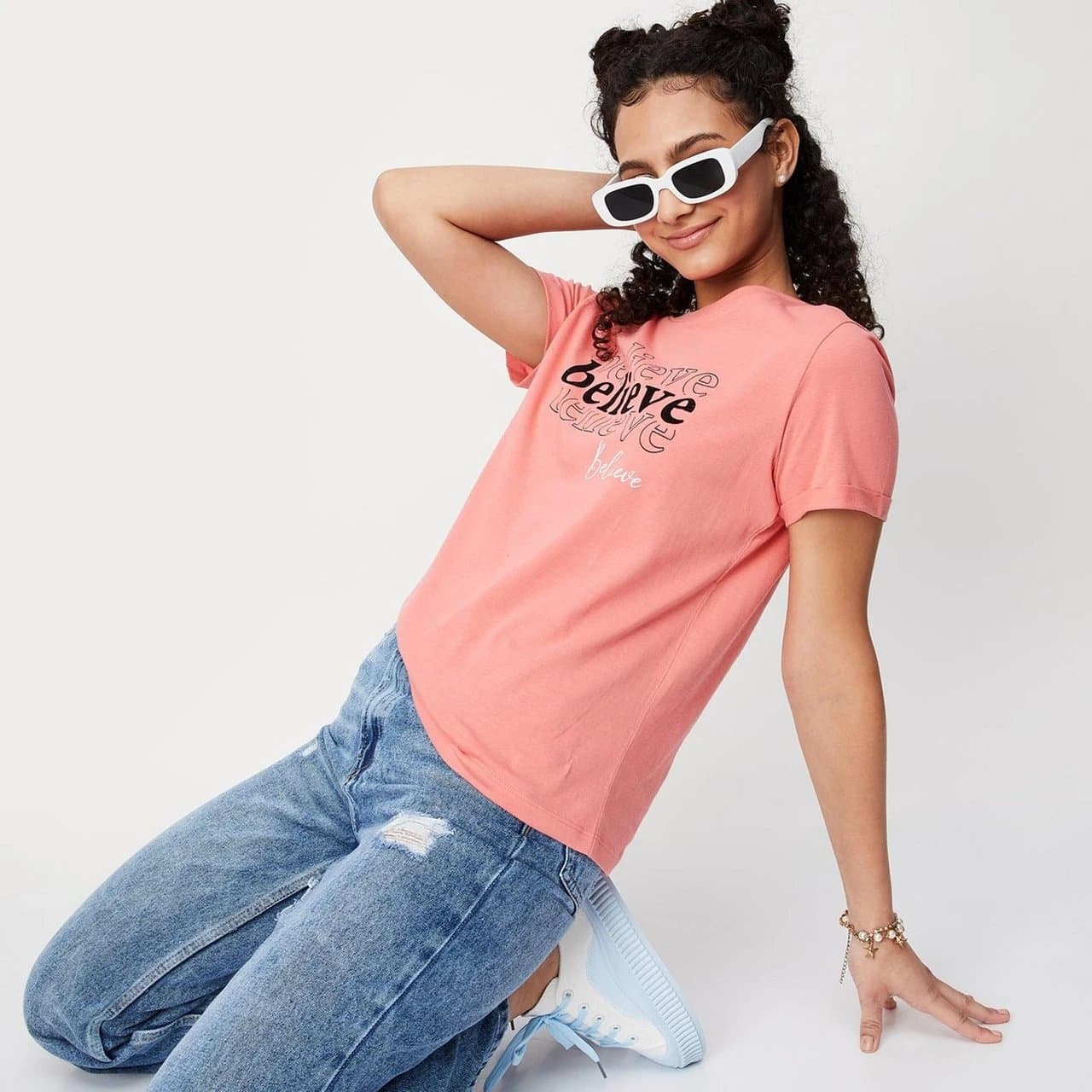 A dynamic or artistic photo of a person posing.