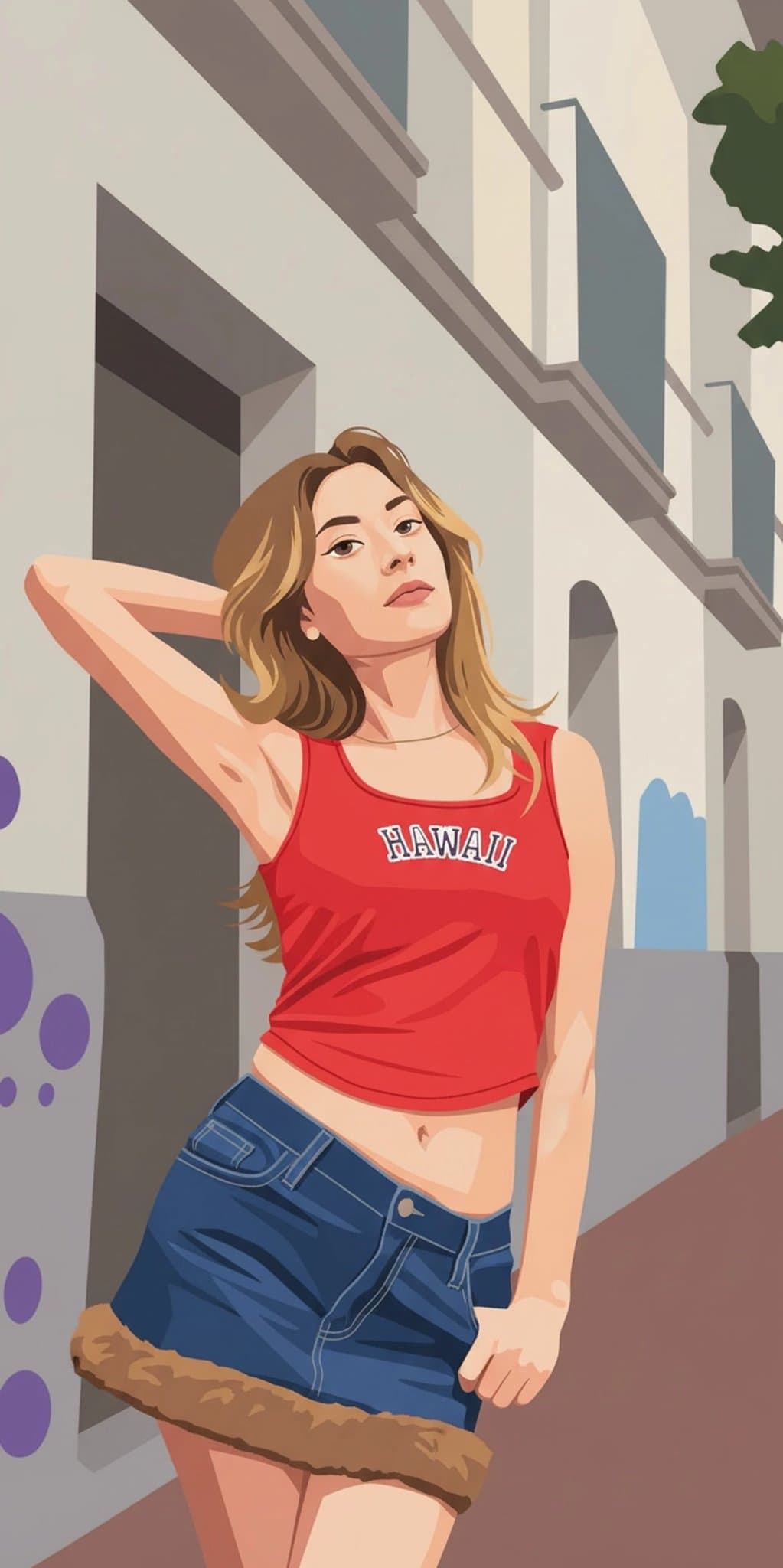 AI filter after transformation - studio photo rendered with creative AI filter effects