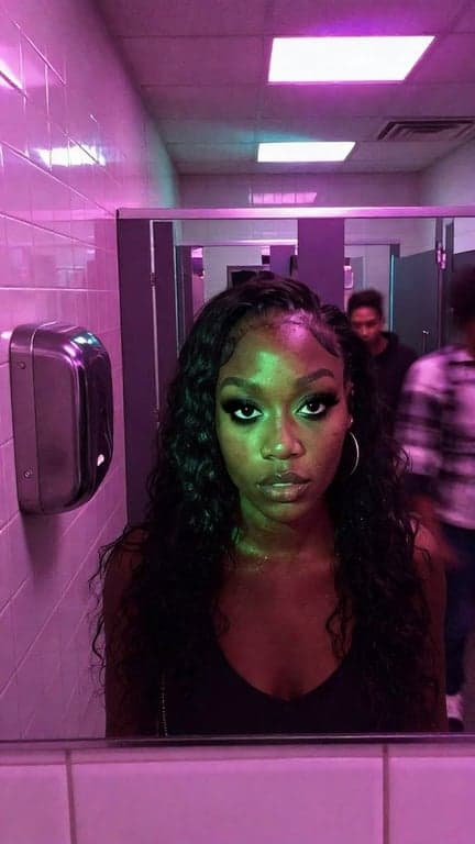 Apply a stylized black eye fil...