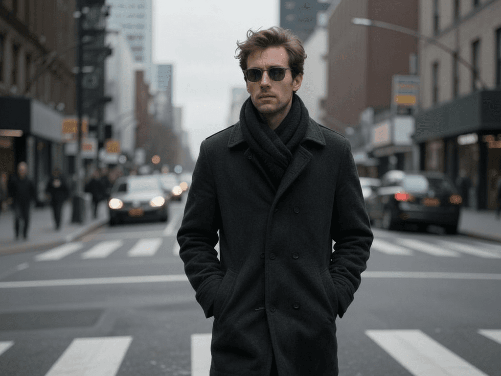 Add subtle, thin-frame sunglas...