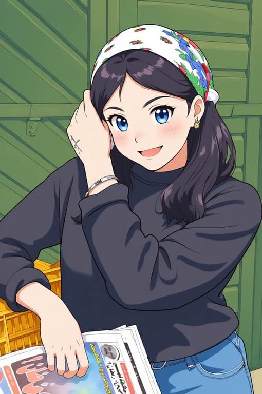 a portrait of a person transformed into a shoujo anime style illustration with thin delicate linework, rounded facial contours, large gentle eyes with visible lashes, soft blush on cheeks, subtle nose and mouth, pastel color palette, and clean light anime shading