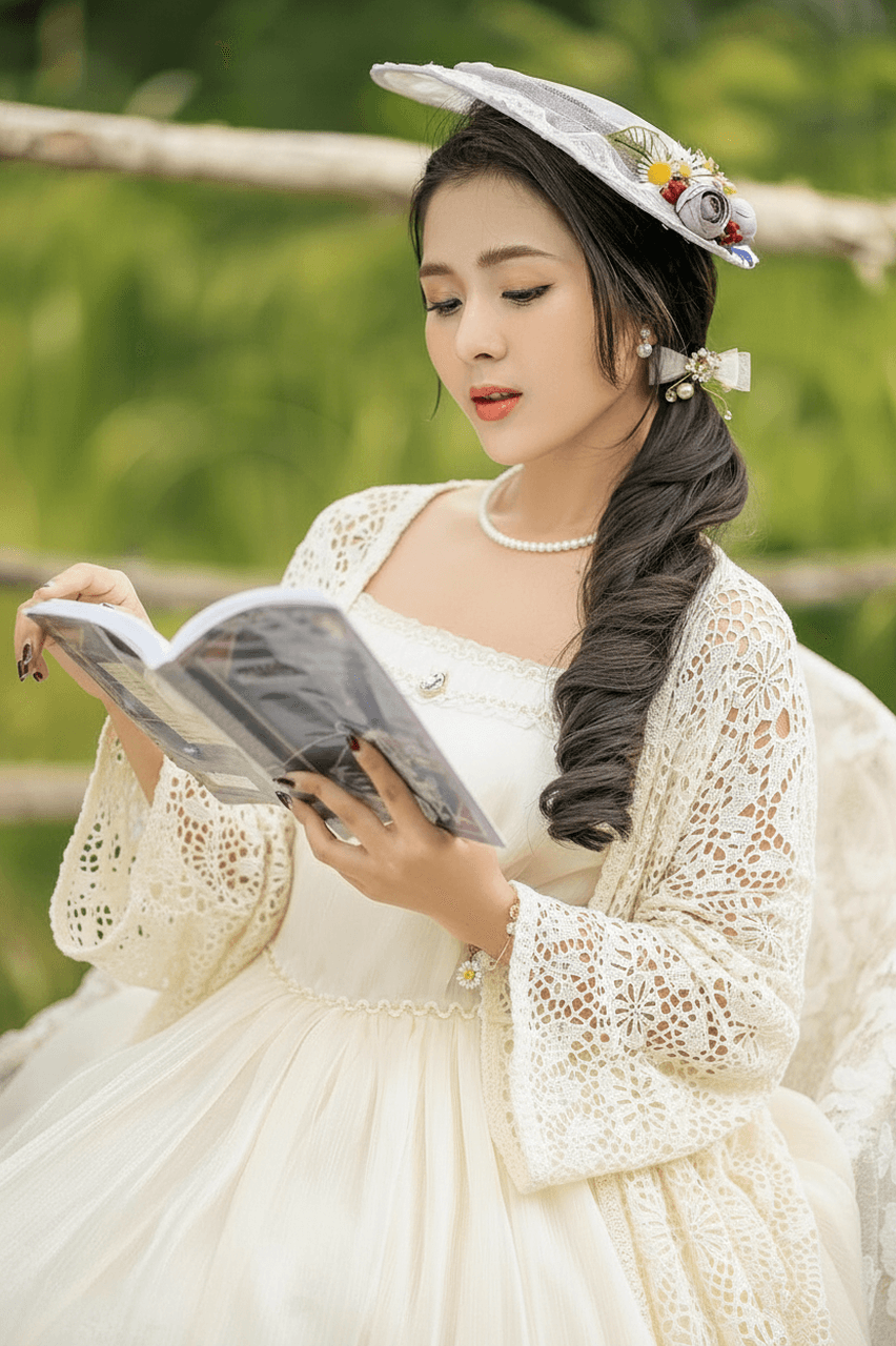 AI lingerie filter after transformation - male portrait in AI generated lingerie look