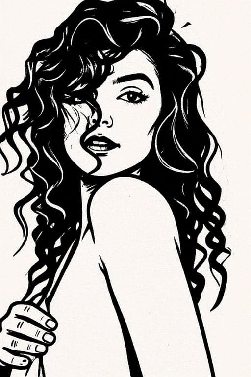 AI stencil maker after transformation - close up photo with clean stencil design