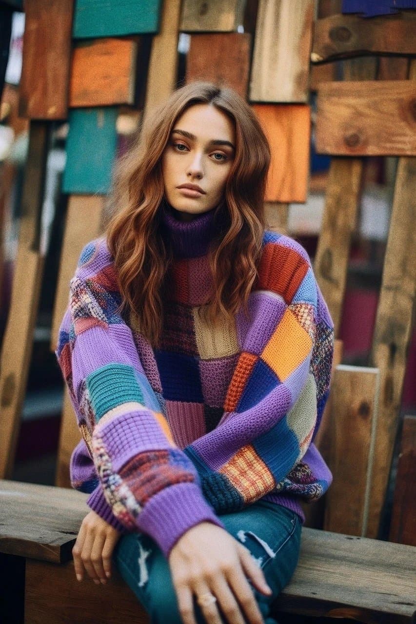 AI coquette outfits filter before photo - full body photo before lace and ribbon styling