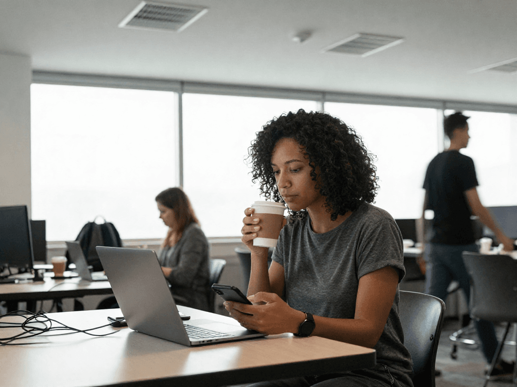 Transform this casual coworkin...