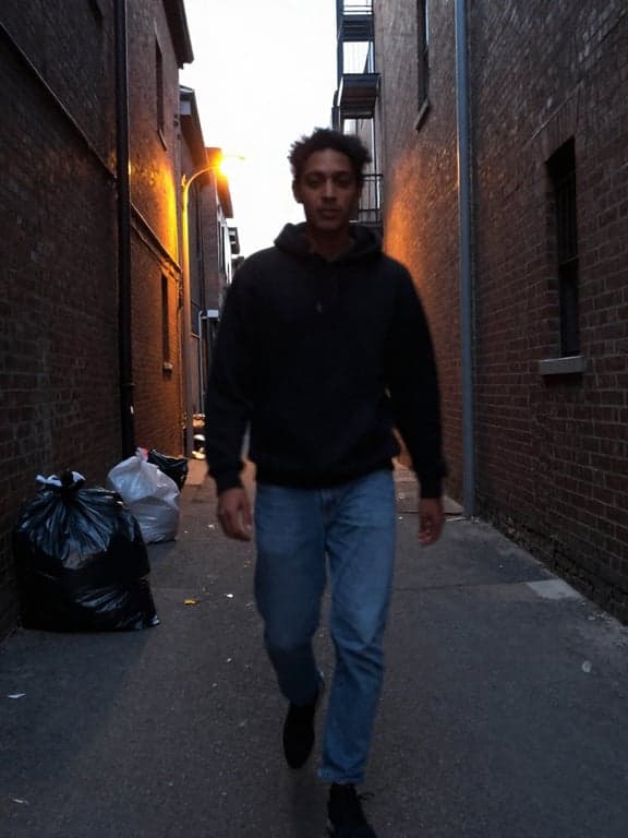 Elevate this candid alley snap...