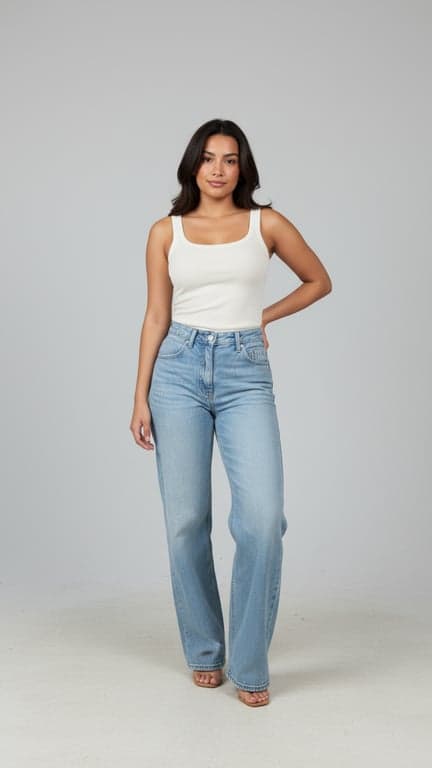 Transform this mirror selfie i...