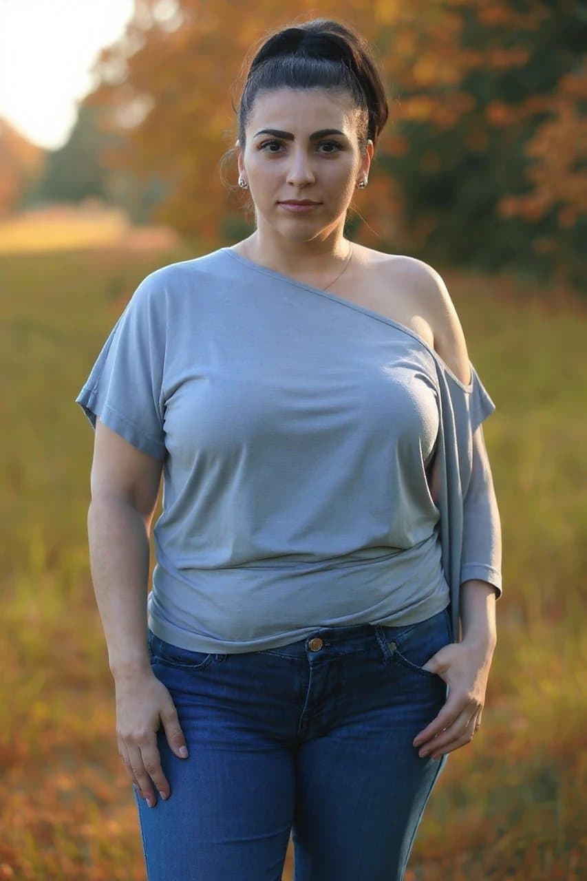 AI skinny filter before photo - studio photo before AI slim filter applied