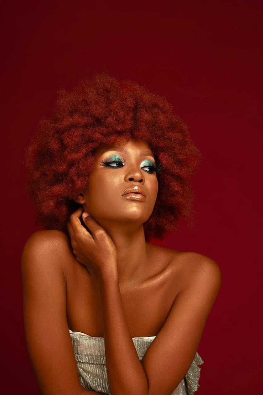 AI album cover maker before photo - casual portrait before AI music cover effect