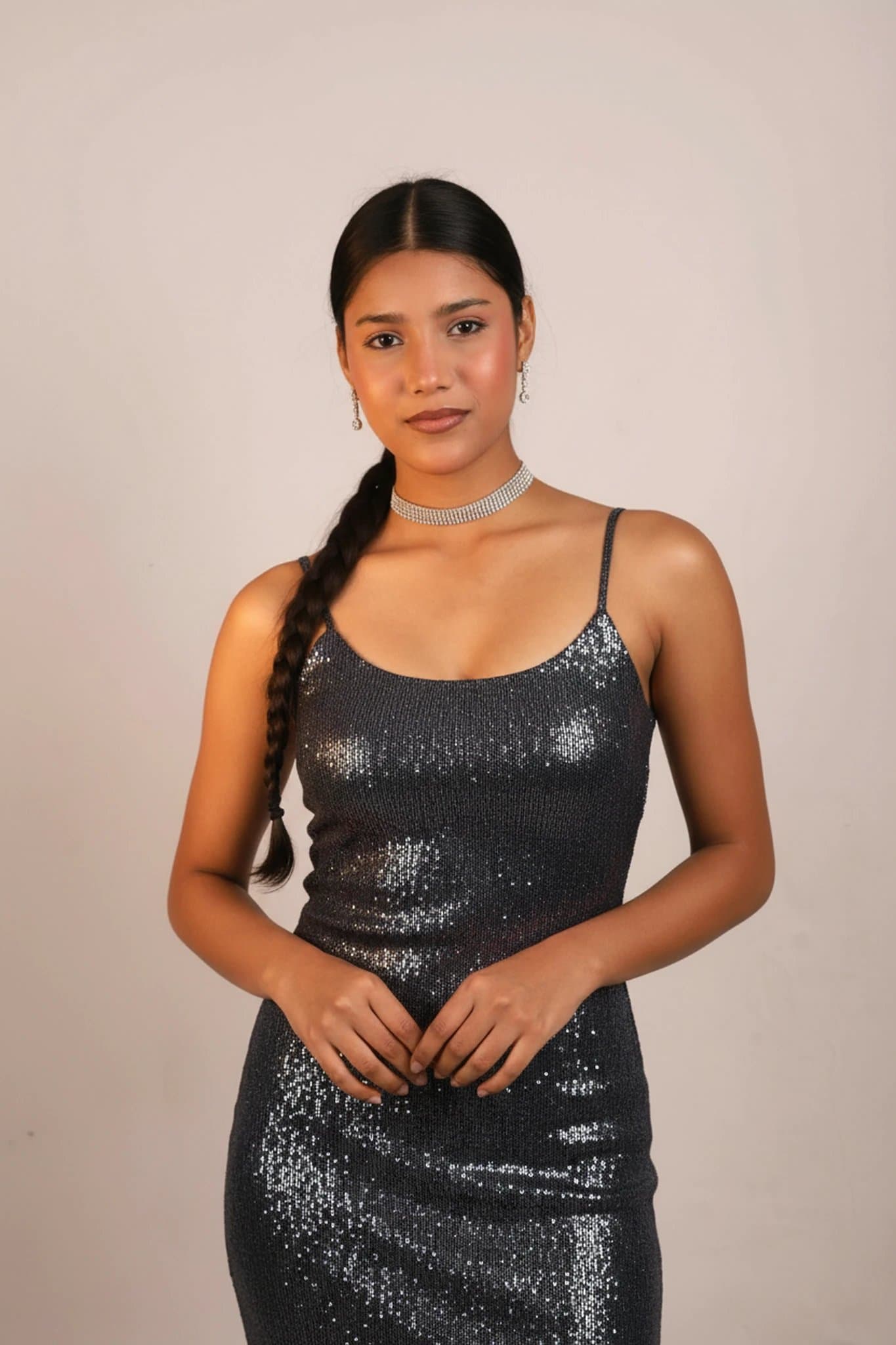 Party Clothes Ladies filter after transformation - portrait styled in minimal ladies party elegance